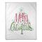 Midcentury Modern Merry Christmas Throw Blanket